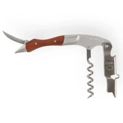 Kelner vinåpner med trehåndtak WT110 tre/rustfritt stål