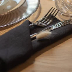 Kirei linserviett 2 stk svart