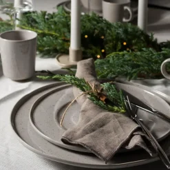 Kirei linserviett 2 stk varmgrå