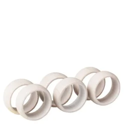 Kit serviettring gaveeske 6 stk 5 cm sand