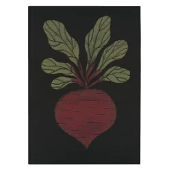 Kjøkkenhåndkle rødbete 35x50 cm svart