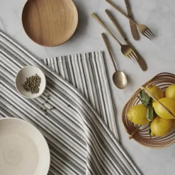 Kjøkkenhåndkle 56x72 small stripes hvit