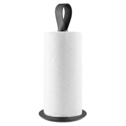 Kjøkkenrullholder svart med skinnrem
