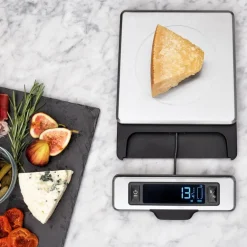 Kjøkkenvekt 24x18 cm rustfritt stål