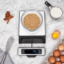 Kjøkkenvekt 24x18 cm rustfritt stål