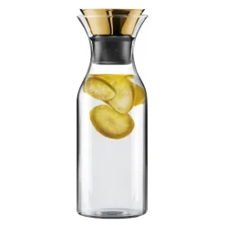 Kjøleskapskaraffel 1L m/vippelokk messing