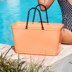 Klassisk veske stor 15L aprikos