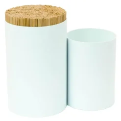 Knife & Spoon kniv- og redksapsholder rund hvit