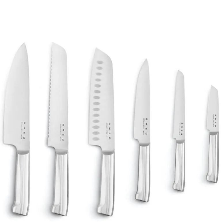 Knivblokk m/6 kniver KBSF02 pastellblå