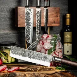 Knivblokk magnetiskt valnøtt