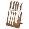 Knivsett 5 deler m/magnetisk blokk oliventre
