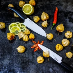 Kokkekniv 14 cm svart