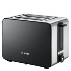 Kompakt brødrister 2 skiver svart