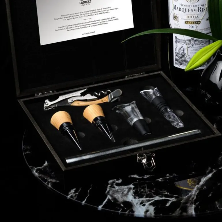 Korketrekker set oak