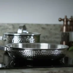 Korma stekepanne 22 cm hamret polert stål