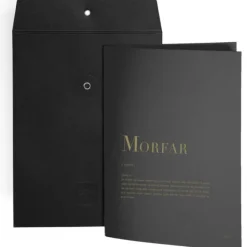 Kort morfar 16,8x21,8 cm svart