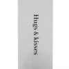 Kort 7,5x16 cm hugs & kisses