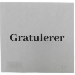 Kort 8x8cm gratulerer
