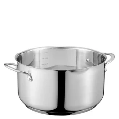 Kosmo gryte med glasslokk 7,1L stål