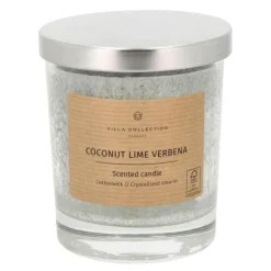 Kras duftlys 8,5x10 cm krystallisert stearin dusty green