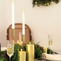 Kronelys 25 cm 2 stk ivory