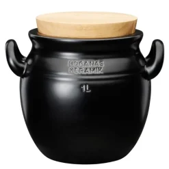 Krukke 1L grafittgrå