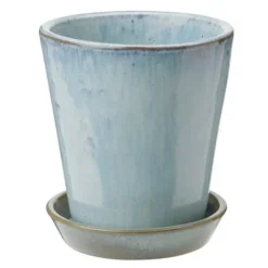 Krukke m/fat H12 cm mint