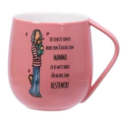Krus 40 cl bestemor rosa