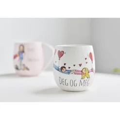 Krus 40 cl deg og meg hvit