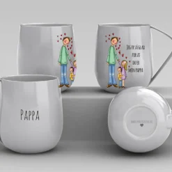 Krus 40 cl pappa grå