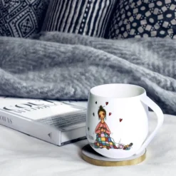 Krus 40 cl strikk hvit