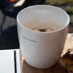 Krus big warm wishes 45 cl hvit