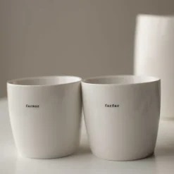 Krus farfar 30 cl hvit