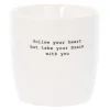 Krus follow your heart 30 cl hvit