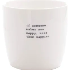 Krus "if someone makes you happy.." 30 cl hvit