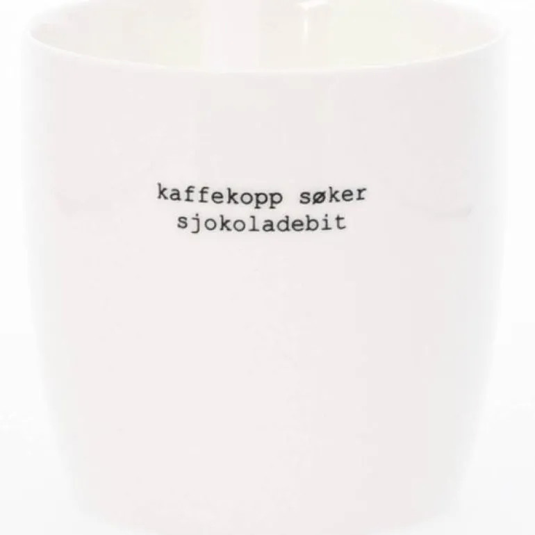 Krus kaffekopp søker sjokolade 30 cl hvit