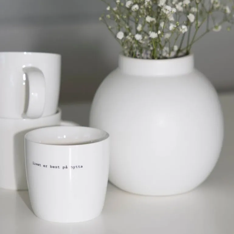 Krus livet er best på hytta 30 cl hvit
