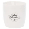 Krus merry christmas 30 cl hvit