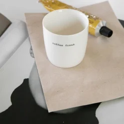 Krus mini coffee freak 10 cl hvit