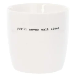 Krus you`ll never walk alone 30 cl hvit