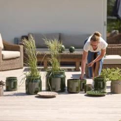 KrusXL blomsterkrukke 17/22 cm 2 stk grå