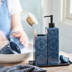 Kub Orient oppvaskbørsteholder midnattsblå