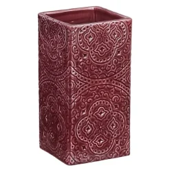 Kub Orient tannbørsteholder vinrød