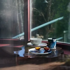 Kukat Puhkeavat skål 30 cl hvit/svart