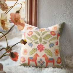 Kurbitsblom putetrekk 40x40 cm