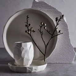 Kuri desserttallerken 16 cm 2 stk beige