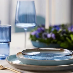Kusintha glasstallerken 18 cm blå