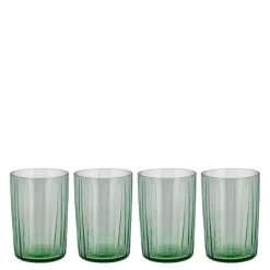 Kusintha vannglass 28 cl 4 stk grønn