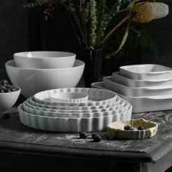 Kvadratfat nr.1 14 cm hvit