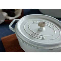 La Cocotte oval gryte 29 cm 4,2L hvit